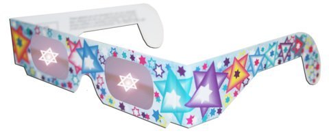 Holographic 3D Star of David Glasses