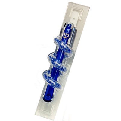 Entwined Rings Wedding Glass Mezuzah, by Fay Miller - Shardz