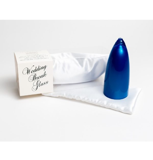 Silk Bijoux Chuppah Wedding Glass, Blue