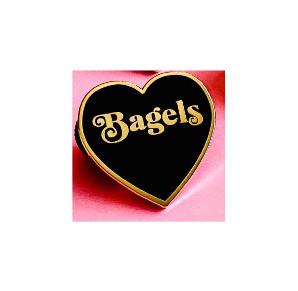Bagels Heart Pin