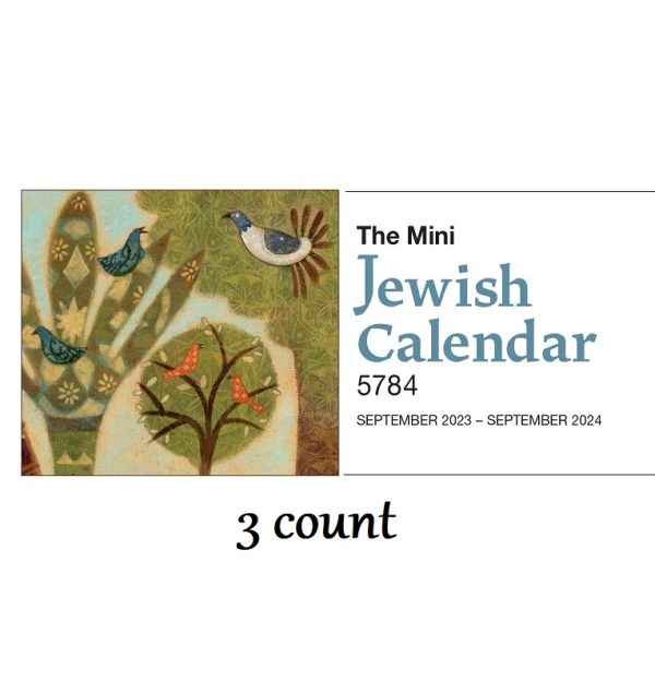 Mini Jewish Calendar 2023-2024 (3 count)