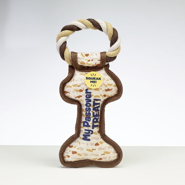 Chewdaica Passover Bone Squeaky Dog Toy