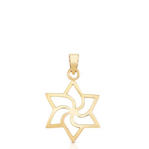 Pinwheel Gold Star of David