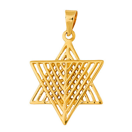Woven Strands Gold Star of David