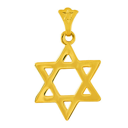 Traditional Gold Star of David