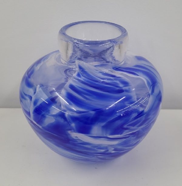 Round Bud Vase made of your Broken Wedding Glass, Mark Rosenbaum