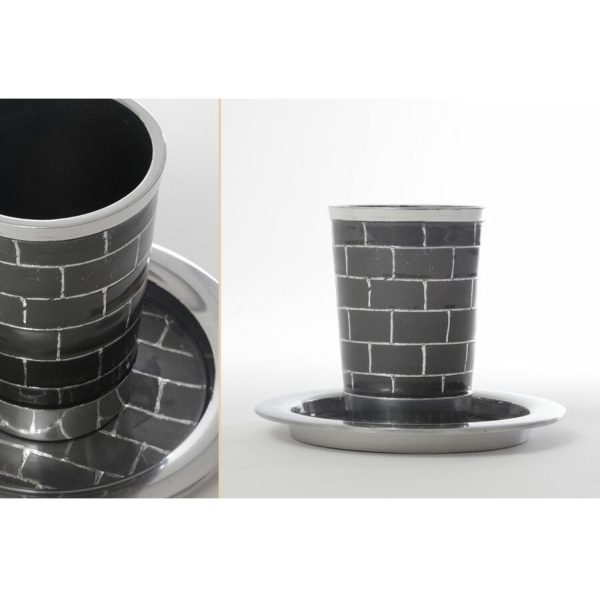 Stainless Kiddush Cup Gray & Silver Kotel