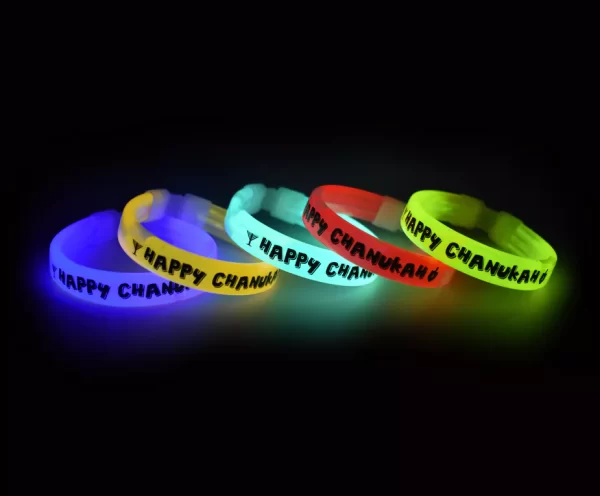 Happy Chanukah Glow Wrist Band