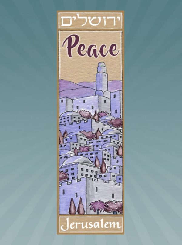 Jerusalem Peace Car Mezuzah, by Mickie Caspi