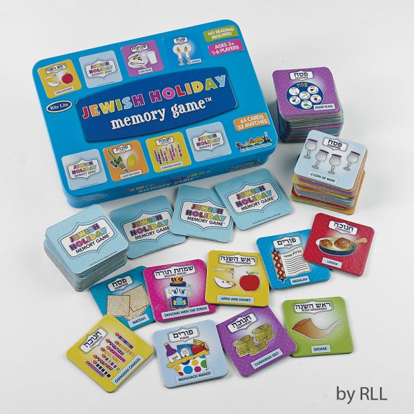 Jewish Holiday Memory Game in a Tin
