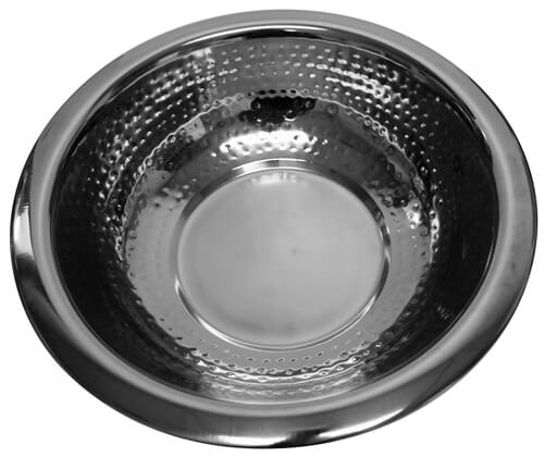 Hammered Stainless Steel Wash Bowl