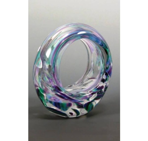 Eternity Ring Sculpture from Broken Glass, by Mark Rosenbaum