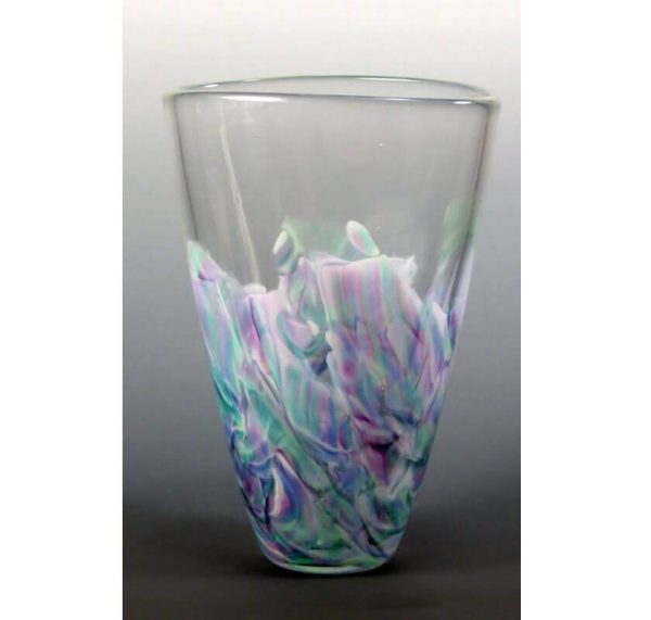 Oval Vase made of your Broken Glass, by Mark Rosenbaum