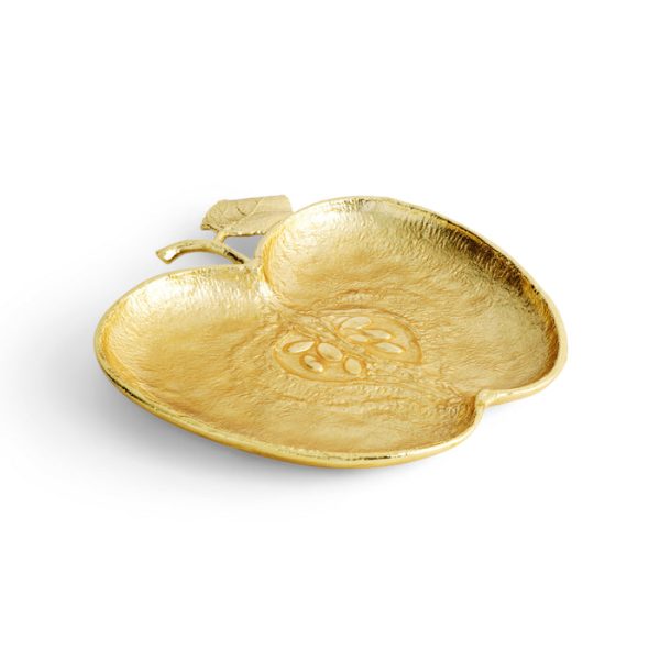 Apple Plate Gold, by Michael Aram