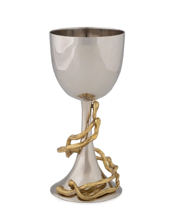 Wisteria Gold Kiddush Cup, by Michael Aram