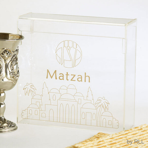 Passover Clear Acrylic Matzah Box