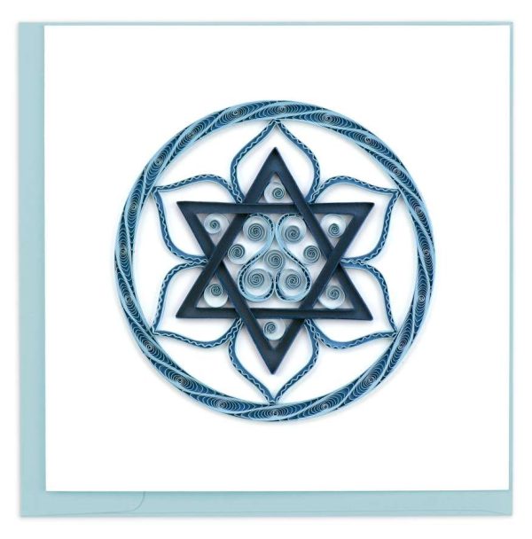 Quilled Star of David Card