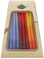Safed Chanukah Candles Multi Color, Deluxe