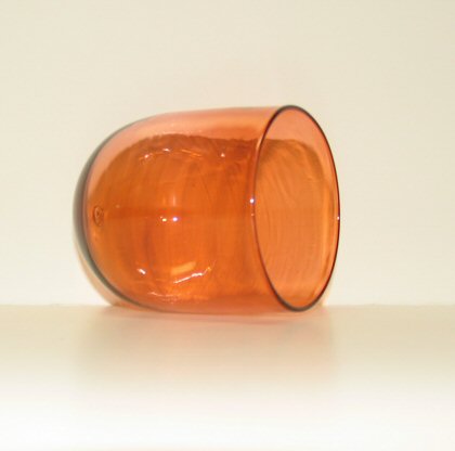 Peach Chuppah Wedding Glass, by Shardz