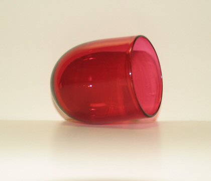 Red Chuppah Wedding Glass, by Shardz