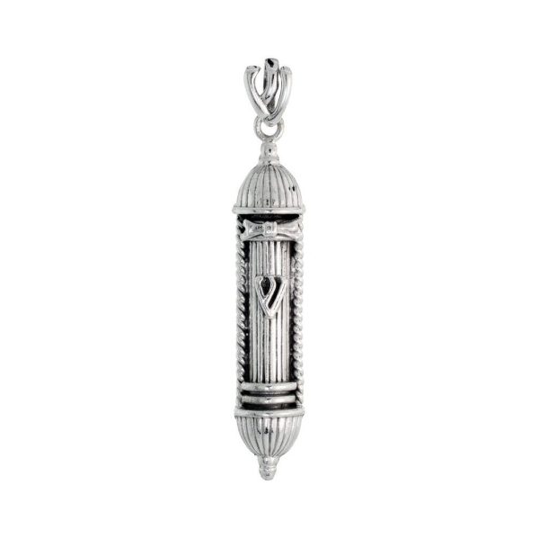 Synagogue Mezuzah with Sterling Silver Chain
