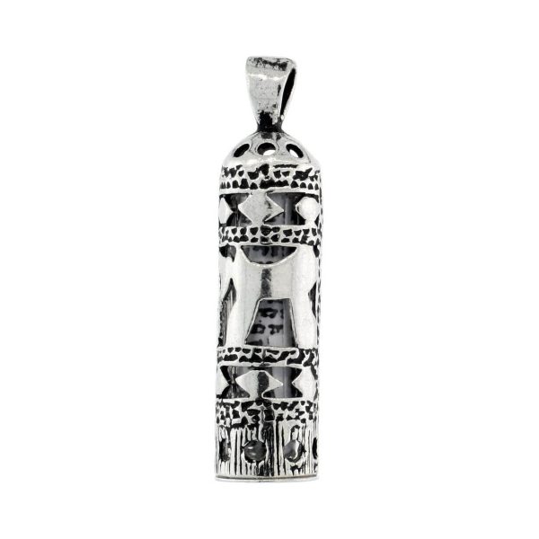Chai Mezuzah with Sterling Silver Chain