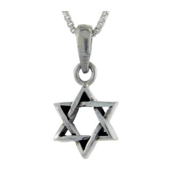 Classic Star of David Pendent with Sterling Silver Chain