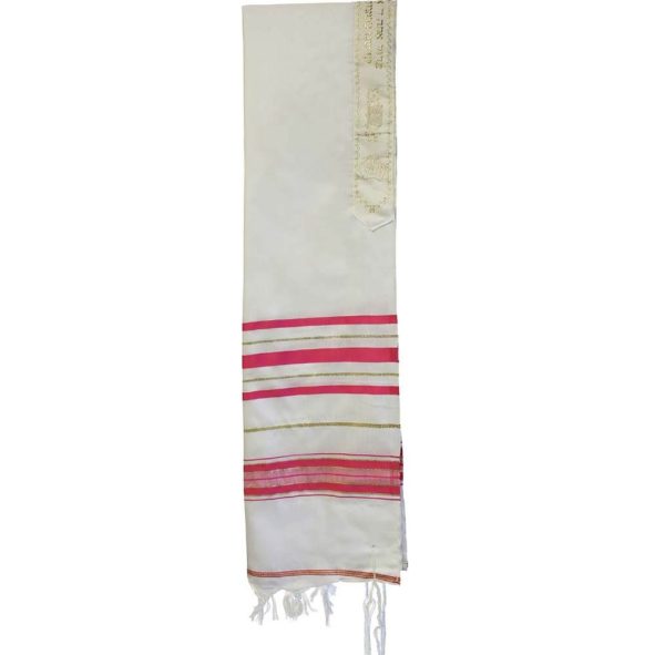 Hot Pink and Gold Tradtional Style Tallit