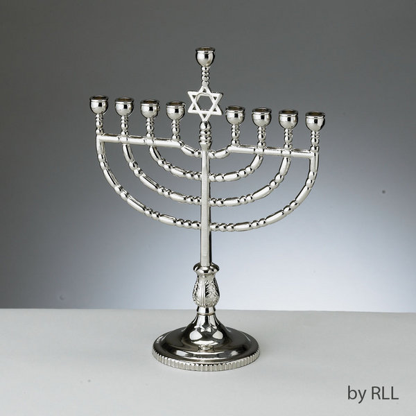 Traditional Silver Plated Menorah