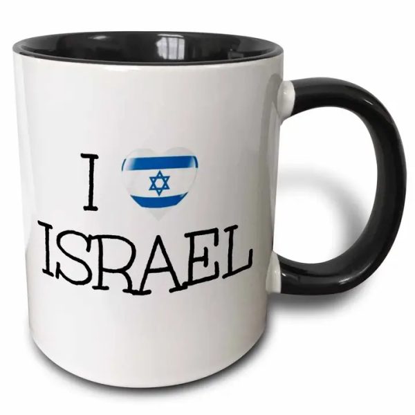 I "heart" Israel! Two-Tone Ceramic Cup