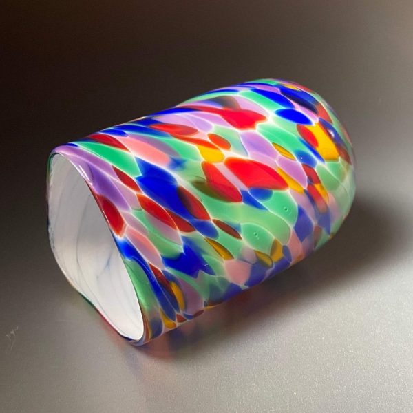Jelly Bean Chuppah Wedding Glass Multicolor by NolaGlass